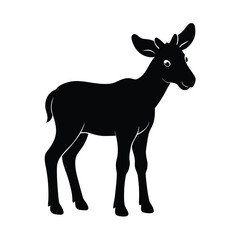 Obraz premium vector silhouette of a deer