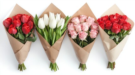 Set of assorted Valentines rings featuring heart-shaped gemstones, rose gold bands, and delicate diamond accents, isolated on a white background