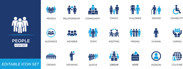 People Icon Set.