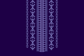 Neckline embroidery geometric abstract elements neck pattern. Native decorative design for fabric, clothing, illustration, texture, collar decor, border, rug, decoration, printing, element, necklace