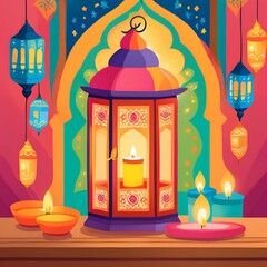 Obraz premium Lantern ramadan kareem, religion culture