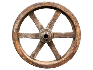 Vintage cart wheel