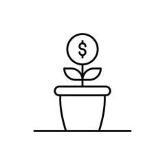 Investment vector icon
