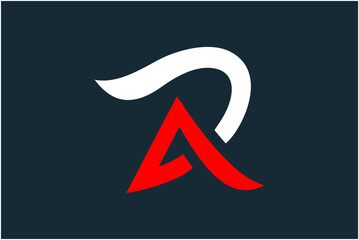 Initial AR Logo Design Vector
