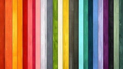Colorful vertical wooden stripes background perfect for design and decoration.