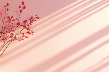 National Honesty Day Awareness Poster with Pink Leaves and Soft Shadows