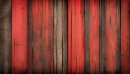 Rustic Red Wooden Planks, Weathered Barn Texture, Dark Wood Background