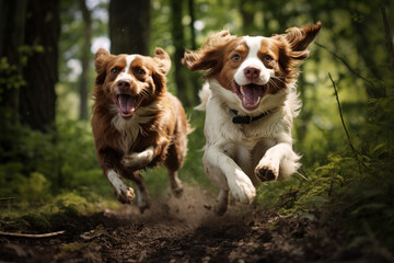 Forest Run with Joyful Paws