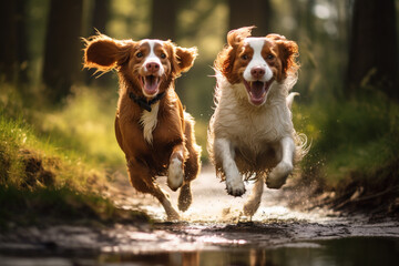 Forest Run with Joyful Paws