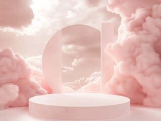 pink studio background
