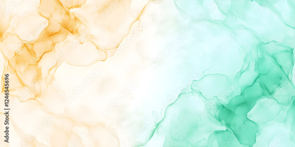 Canvas Prints light abstract background with light green and yellow watercolor stains that do not stand out.
