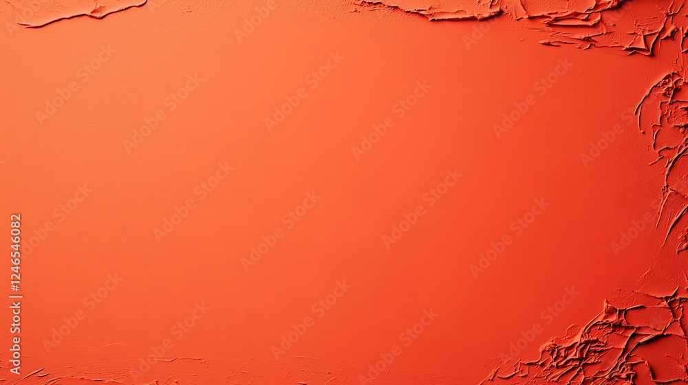 Aufkleber a vibrant orange textured surface with a rough, uneven edge, creating a dynamic visual appeal.
