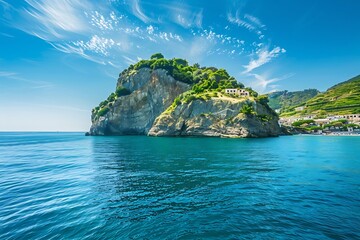 Naklejka premium Amalfi Coast, Italy. Amalfi is one of the most beautiful beaches in Italy.