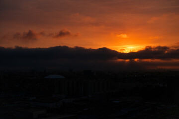 Sunset buildings