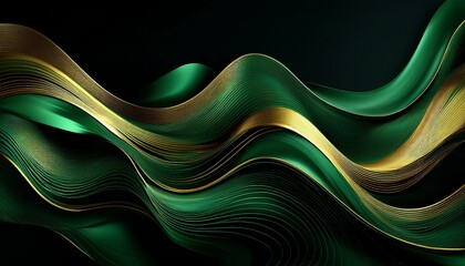 wavy lines on dark backdrop with thin abstract stripes graphic resource background banner