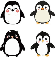 Cute Cartoon Penguins