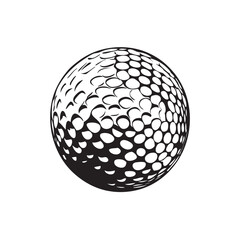 golf ball  vector
