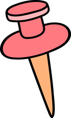 Pin for the bulletin board