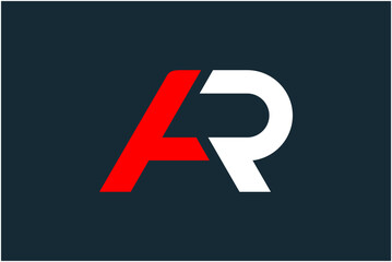 Initial AR Logo Design Vector