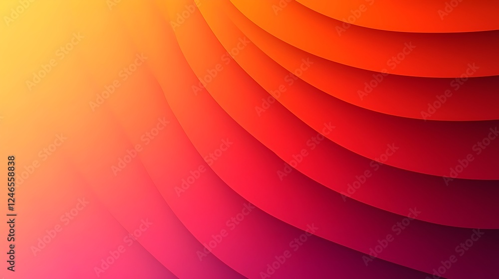 Poster a vibrant abstract background featuring swirling waves of orange and pink hues, creating a warm and 