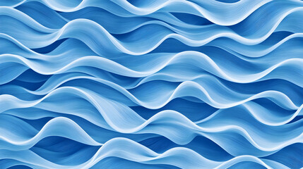 Fototapeta premium Abstract blue wavy lines background. Possible use Digital art print, wallpaper design