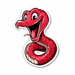 Fototapeta premium Cartoon Snake Character