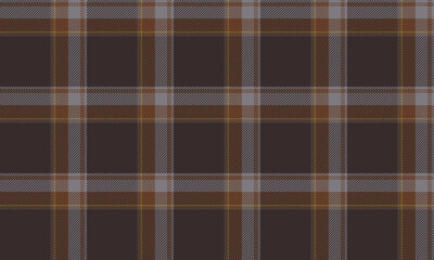 Seamless plaid pattern, brown, gray and yellow for designing clothes, skirts and pants, giving a modern and unique look, vector illustration.