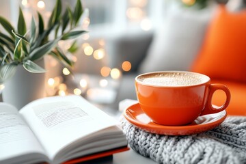 A quiet moment in the teacher lounge with coffee cups and lesson plans spread across the table