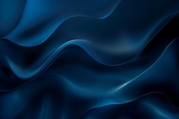 Obraz premium abstract blue background with smooth lines in it, 3d illustration
