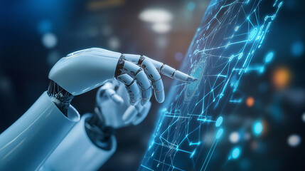 Robotic Hand Interacting with a Holographic Interface