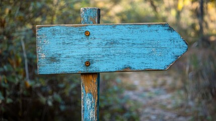 Anchor on a blue vintage wooden background.
