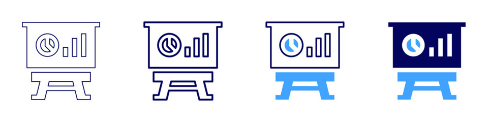 Closing statement icon in 4 different styles. Thin Line, Line, Bold Line, Duotone. Duotone style. Editable stroke