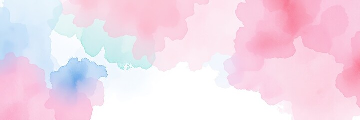 Obraz premium Ethereal Watercolor: Pastel Hues Capturing Infant Skin's Delicacy