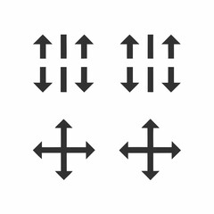 Directional Arrow Icon Set in Minimalist Style