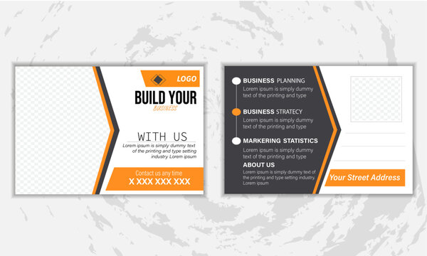 Post card design build your business