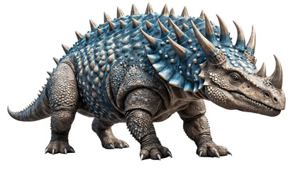 Fototapeta premium Dinosaur from the Cretaceous era isolated on transparent background. 