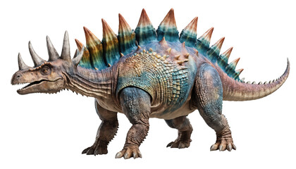 Dinosaur from the Cretaceous era isolated on transparent background. 