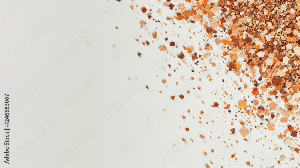 Poster abstract close-up of vibrant sand particles with soft background for artistic and creative projects