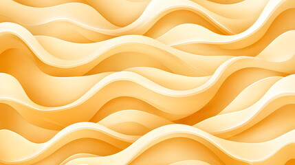Obraz premium Soft wavy patterns in shades of orange and cream creating a flowing abstract background design.