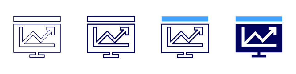 Visual consistency icon in 4 different styles. Thin Line, Line, Bold Line, Duotone. Duotone style. Editable stroke