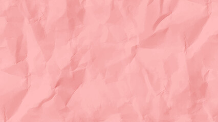 Pink crumpled paper texture background.  Abstract light vintage background