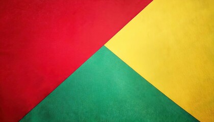 close-up of a fabric flag with red, yellow, and green diagonal stripes, symbolizing african heritage, cultural pride, and unity. black history month

