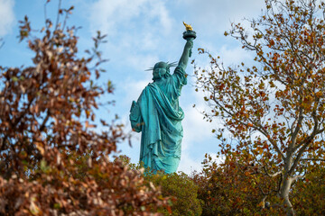 Statue of Liberty among nature 