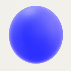 Blue 3d ball illustration printable