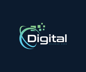 Digital logo design template