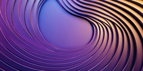Abstract Swirling Purple and Lavender Concentric Circles Background