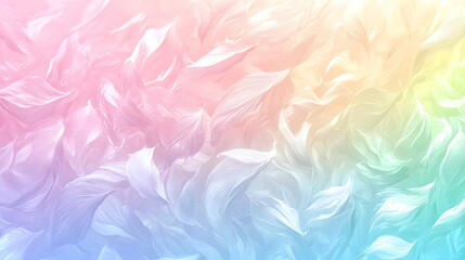 Fototapeta premium Colorful abstract swirls of pastel petals softly blending into each other creating a dreamy effect.