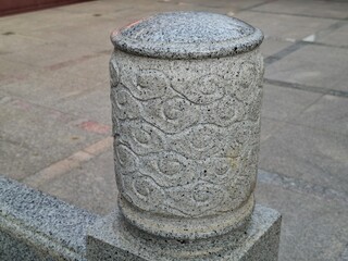 Naklejka premium Chinese granite pole. Architecture
