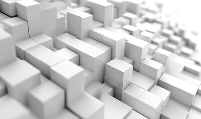 Abstract white cubes background, ideal for modern design projects (1)