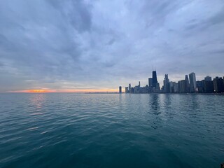 Naklejka premium Skyline morning